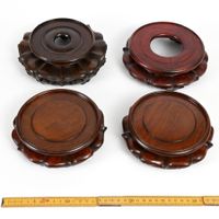 4 chinesische Holzstände für Vasen #1, ex Sammlung