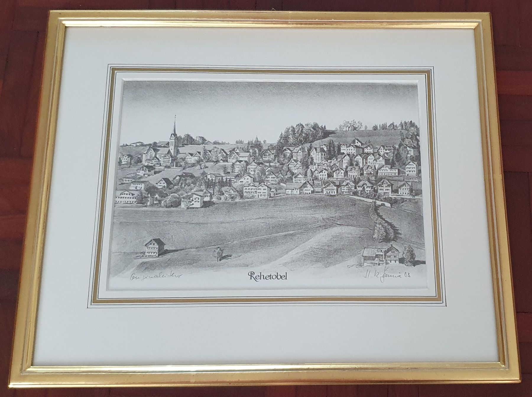 Grafica & Litografie: Bild - Lithographie von Rehetobel – Usato da Kreuzlingen venduto da Rschweiz1