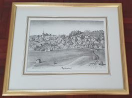 Bild - Lithographie von Rehetobel