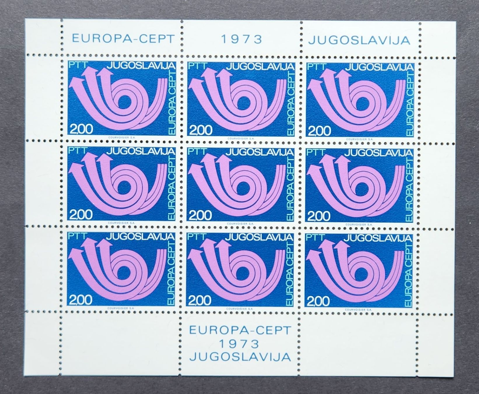 Tutti i francobolli: Jugoslawien-Mi 3044 Bogen ** (1973) – Nuovo e nell'imballaggio originale da Hittnau venduto da stamps_and_coins
