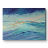 Originalgemälde, Landschaft mit Gold,Leinwand 50x70cm Unikat