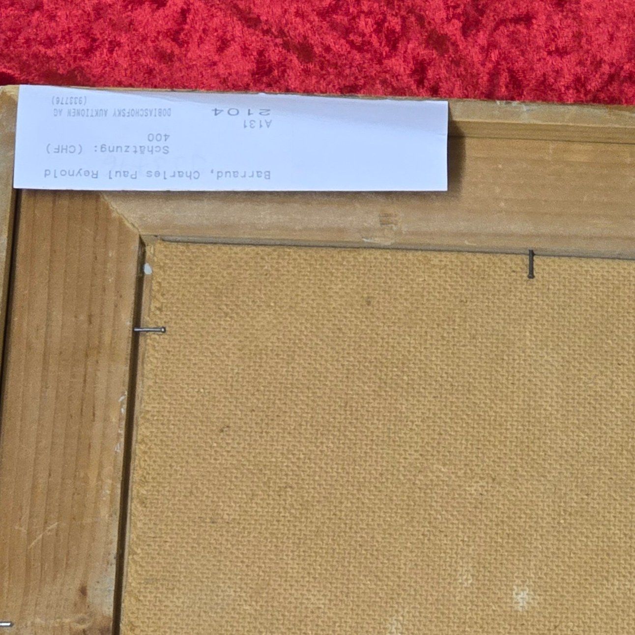 Dipinti: Charles Barraud. Mischtechnik/Collage. Signiert&datiert 53. – Usato da Reinach BL venduto da Pendling 5