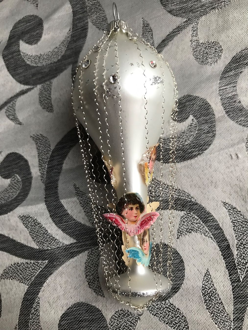 Tutte le decorazioni: Ballon mit Engelsköpfen, aus Glas – Nuovo e nell'imballaggio originale da Alpnach Dorf venduto da marvo 5