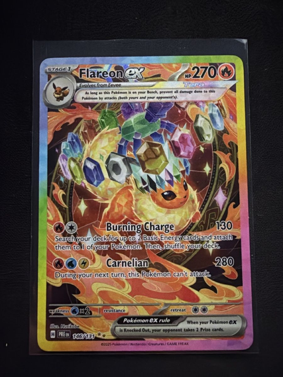 Pokémon Carte collezionabili: Pokemon Flareon Prismatic Evolution 146 – Nuovo (secondo la descrizione) da Gordola venduto da Lokimaster