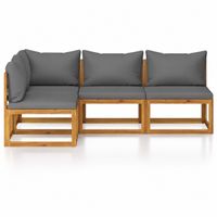 NEU Garten-Lounge mit Kissenauflagen und Tisch