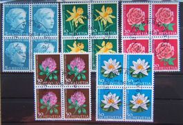 PRO JUVENTUTE VIERERBLOCK-SERIE 1964 / SONDERSTEMPEL NABRA