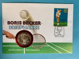 ANDORRA-1st Day Cover 17.8.1986- Boris BECKER- 2 Diners 1987