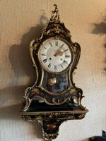 Antiker Schweizer Pendulen Uhrenschrank mit Malerei 1880