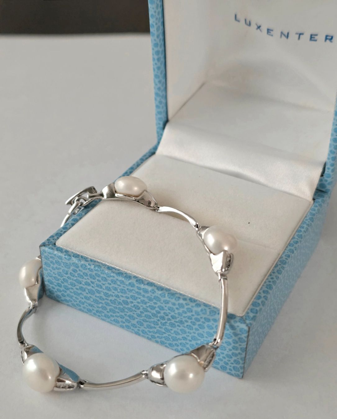 Bracelets: Exquisites Design-Echte Perlenarmkette mit Silber 925 - Neu – Neuf avec emballage d'origine à Uetikon am See par Coralreef 5