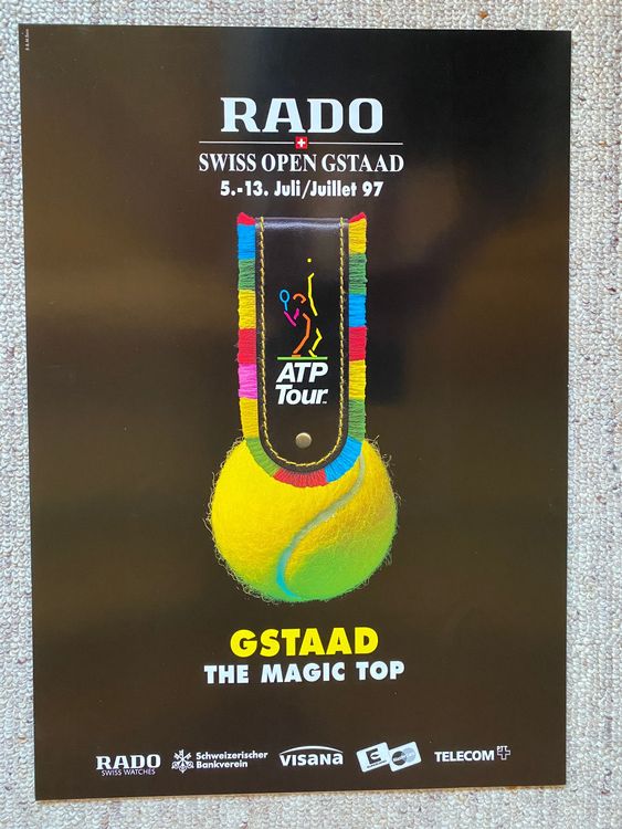 RADO Swiss Open Gstaad 97 (Kleinplakat) Kaufen auf Ricardo