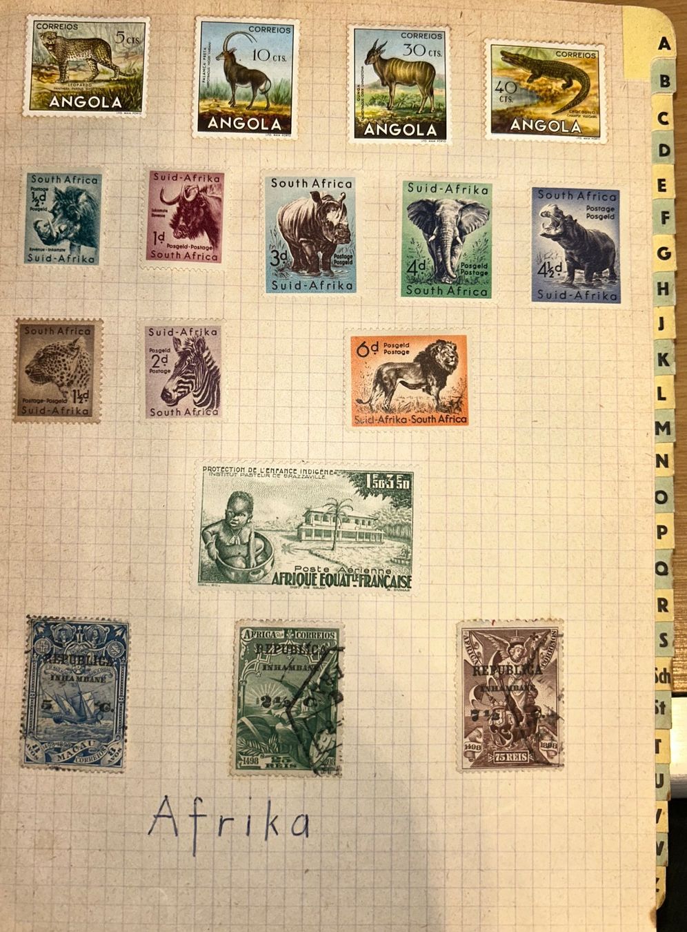 Alle Briefmarken: Briefmarkensammlung – Gebraucht aus Riehen von Rodiba 5