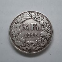 1/2 Franken Silber 1916