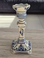 Original Delft Kerzenständer Handgemalt – Blau-Weiss