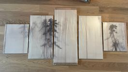 Pine tress (Hasegawa Tohaku), 5-Teilig 200x100cm