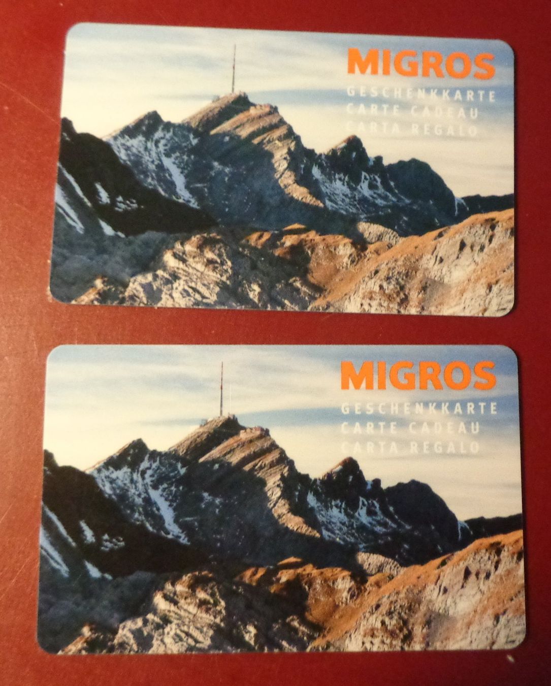 Cartoline: migros geschenkkarten " D'Säntis " LEER VIDES – Usato da Arbon venduto da kbine1_is_back