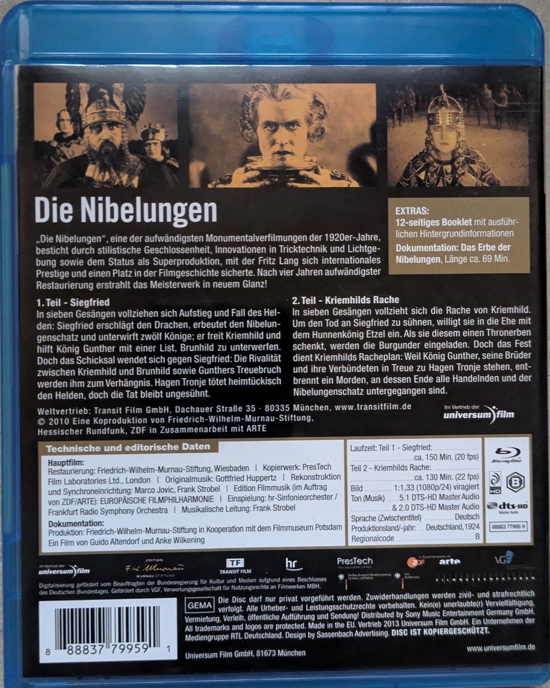 Alle DVDs: Die Nibelungen (1924) Blu Ray – Neu (gemäss Beschreibung) aus Zollikofen von Poech75 1