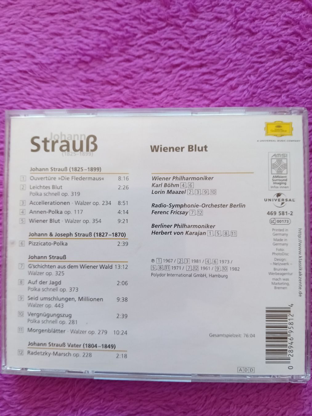 CD: CD Johann Strauss, Wiener Blut – Usato da Witterswil venduto da hele04 1