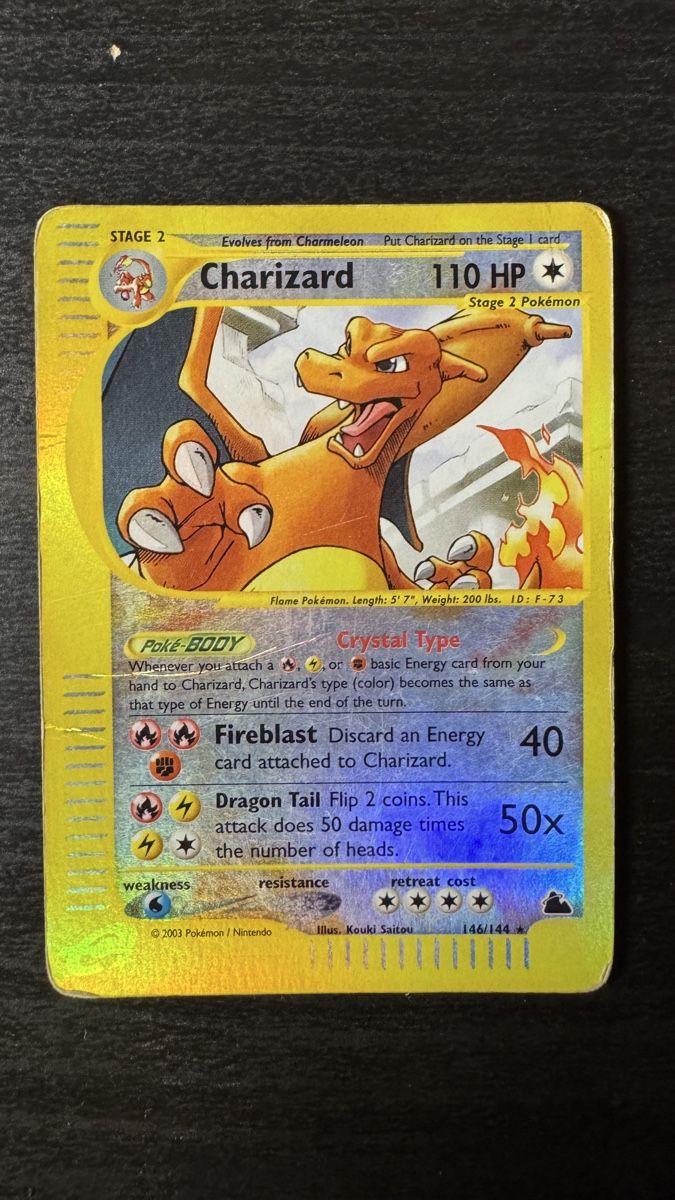 Pokémon Sammelbilder & Trading cards: Crystal Charizard Holo reverse 146/144 Skyridge  – Gebraucht aus Belprahon von Rob_ain