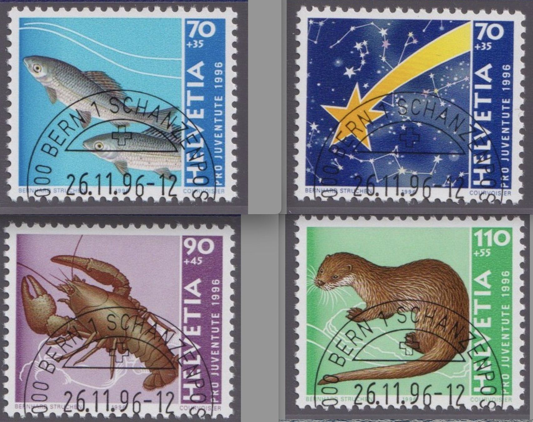 Alle Briefmarken: PJ1996 1er j - obli demi-lune – Gebraucht aus Bulle von Claude1630