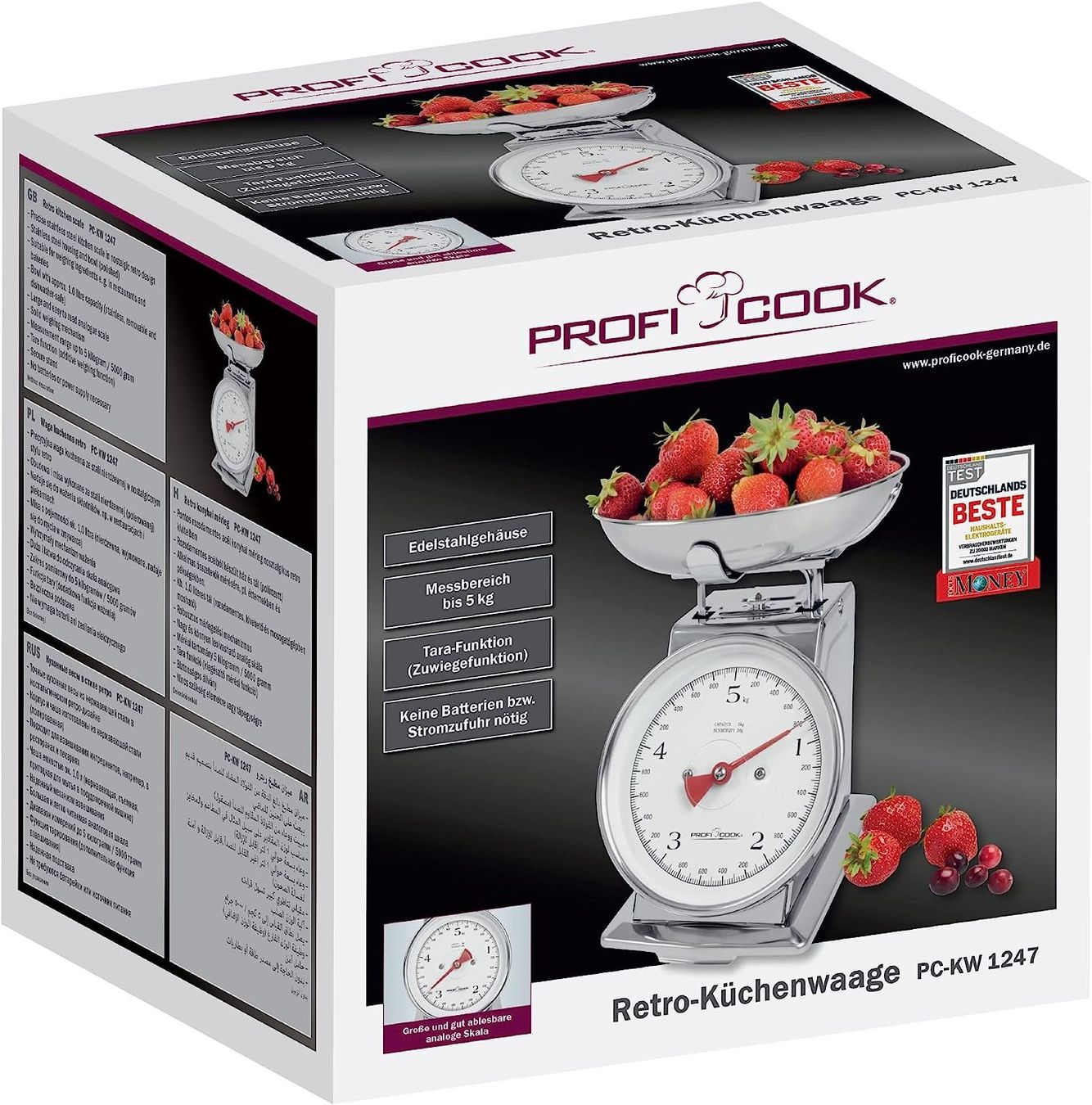 Bilance da cucina: Retro Küchenwaage ohne Strom gut Ablesbar – Nuovo e nell'imballaggio originale da Hundwil venduto da tec_mm27 8