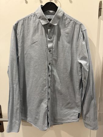 Chemise ARMANI exchange coton, bleue, taille S Slim fit