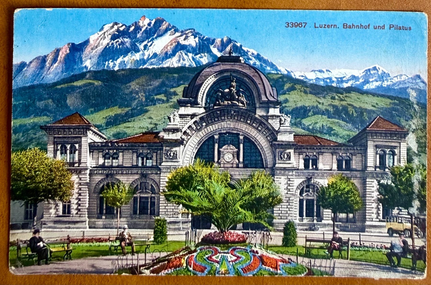 Cartoline postali: Luzern - Bahnhof - Animée AK – Usato da Lutry venduto da Ediego
