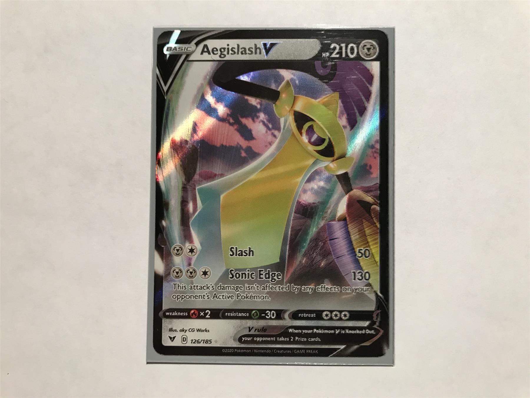 Pokémon Carte collezionabili: Aegislash V – Nuovo (secondo la descrizione) da Hagendorn venduto da Pokecollectorch