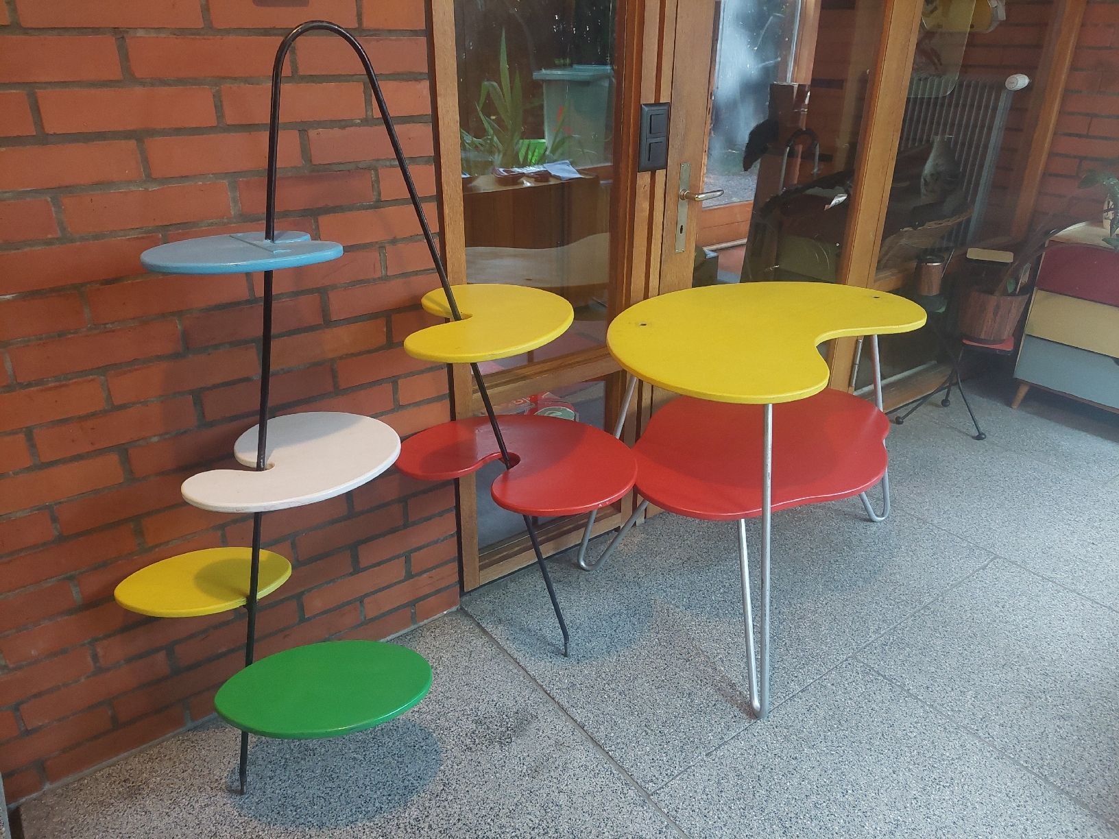 Scaffali: Etagère vintage modulable 60s atomic amoeba kidney – Usato da Lengnau BE venduto da Madame-Minouche 8
