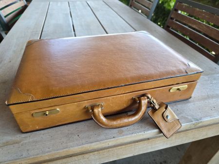 Vintage Leder Koffer Aktenkoffer