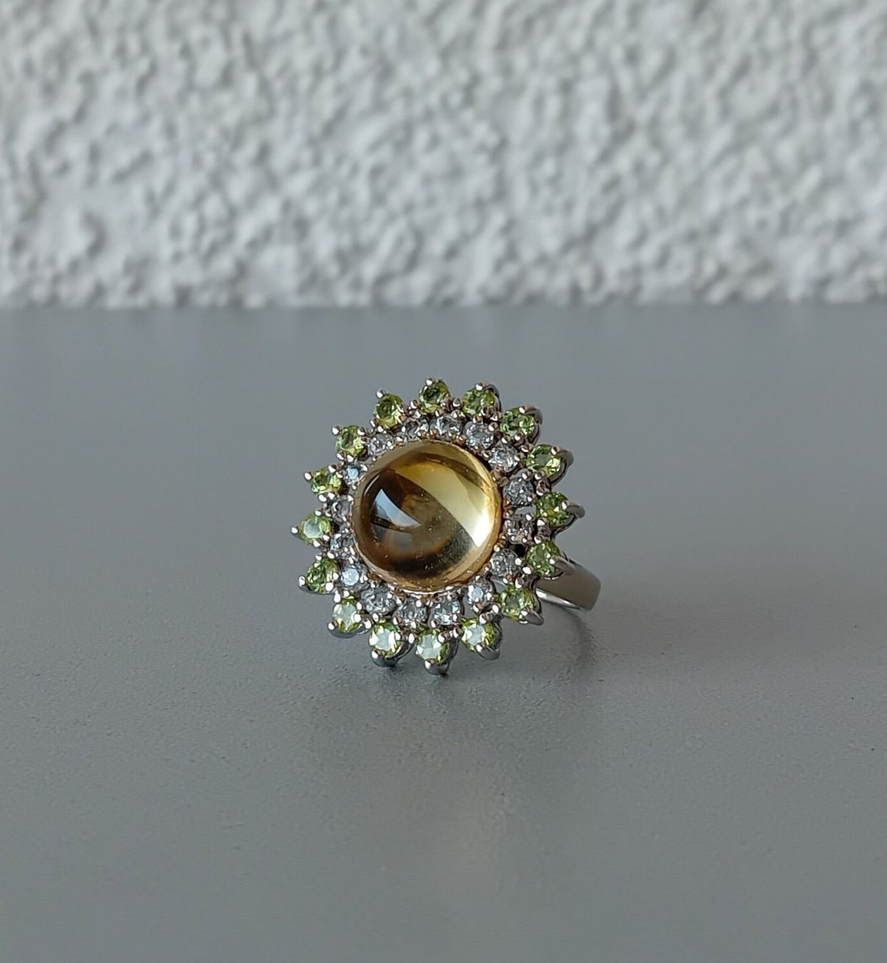 Anelli: Ring Silber mit Citrin, Weisstopas und Peridot – Usato da Stans venduto da wer_fd5f 1