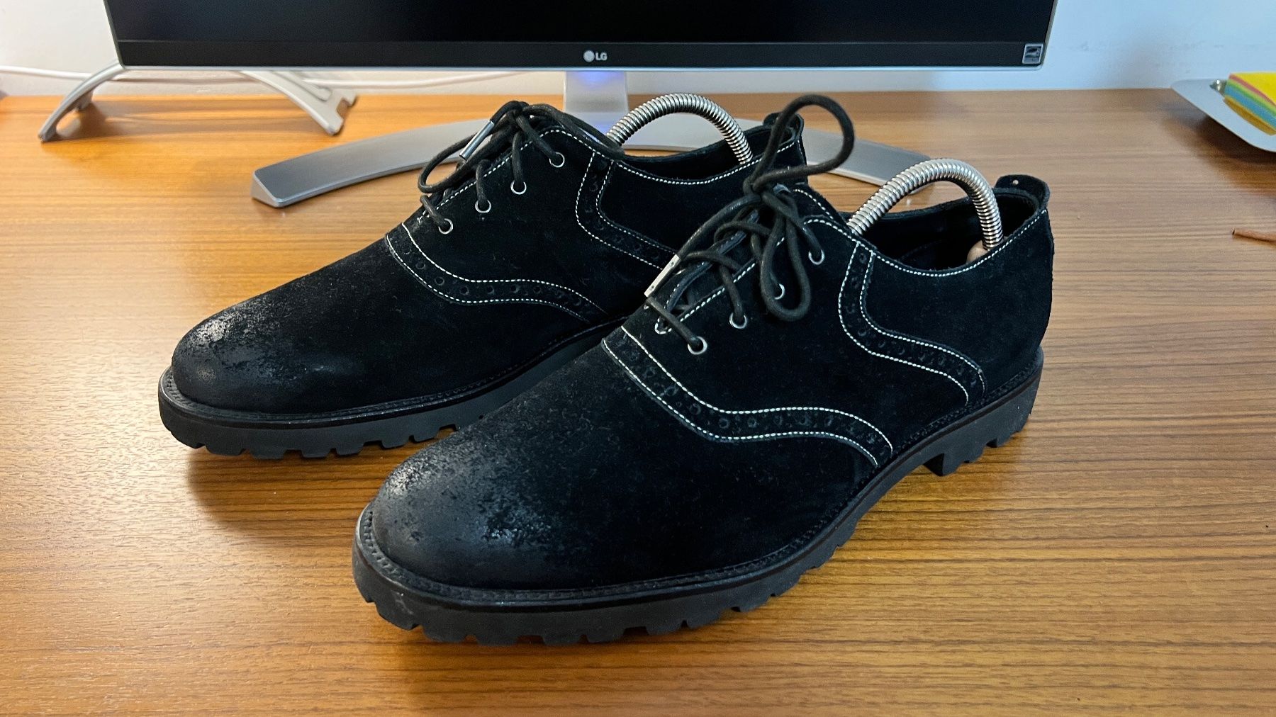 Balmain Herrenschuhe: Pierre Balmain Derby Schuhe in Schwarz Gr. 43 – Gebraucht aus Uetikon am See von Arthur.s