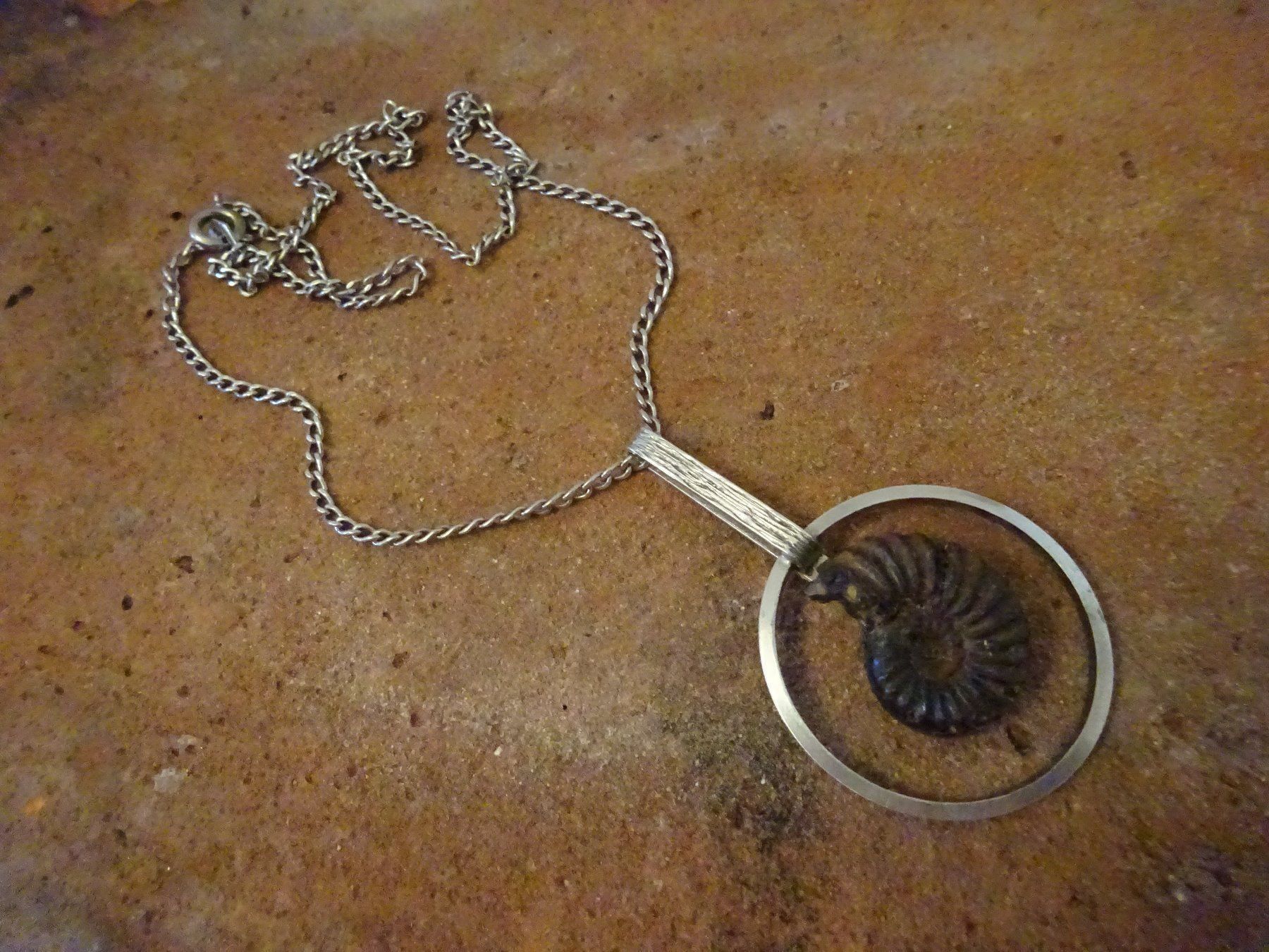 Catenine: Kette Ammonit Schnecke / 800 Silber – Usato da Esslingen venduto da FetteSchnecke 1