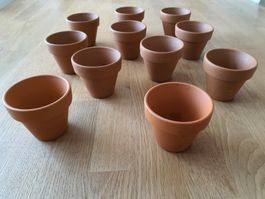 Backformen (11 Terracotta Töpfchen) Brunch-Deko