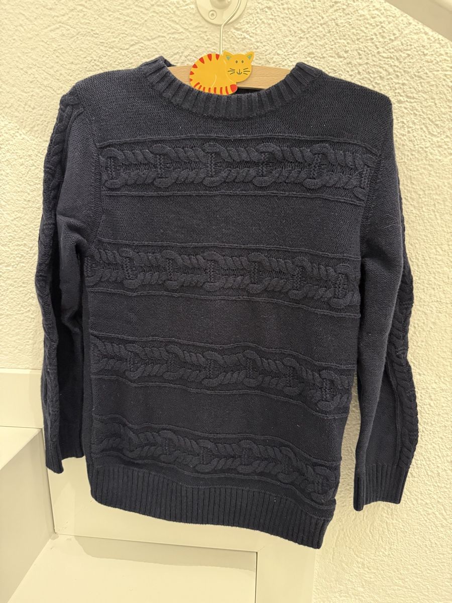 Jacadi Pullover & Sweatshirts: Jacadi Strickpullover, Gr. 128 (8J), dunkelblau – Gebraucht aus Ebikon von InesUndElf