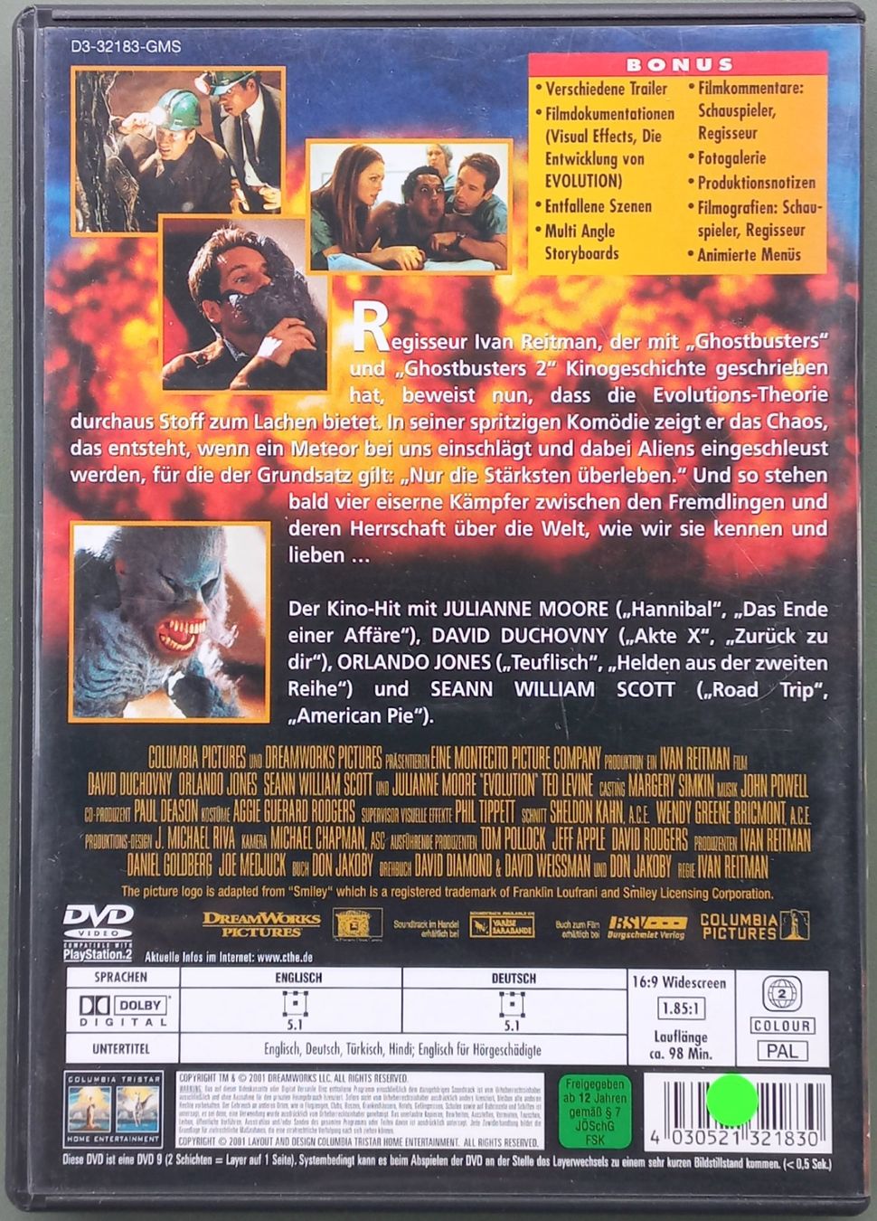 Alle DVDs: DVD D/E - Evolution – Gebraucht aus Niederuzwil von lubimaja 1