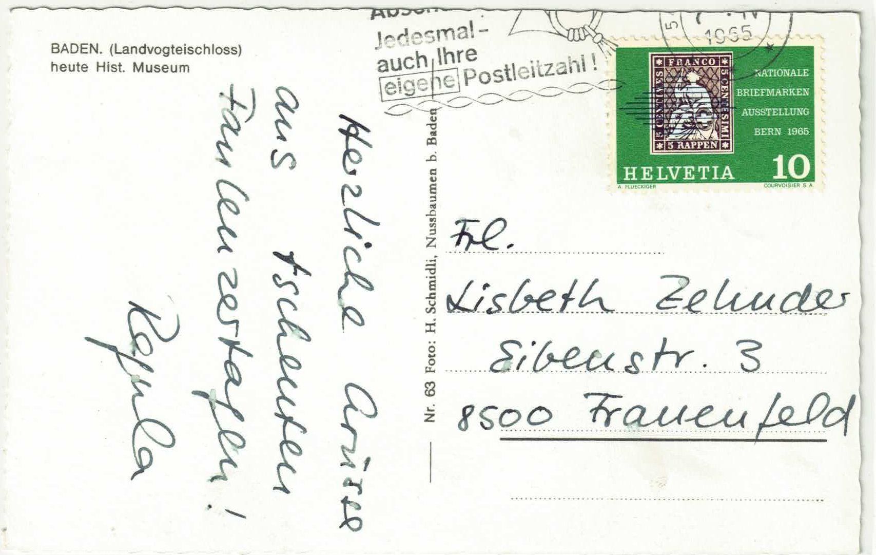 Cartoline postali: Baden - Landvogteischloss – Usato da Ettingen venduto da Kartenplanet 1
