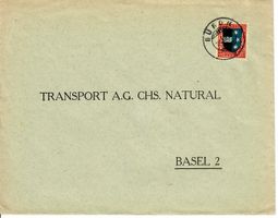Brief, Büron - Transport Natural Basel  1926