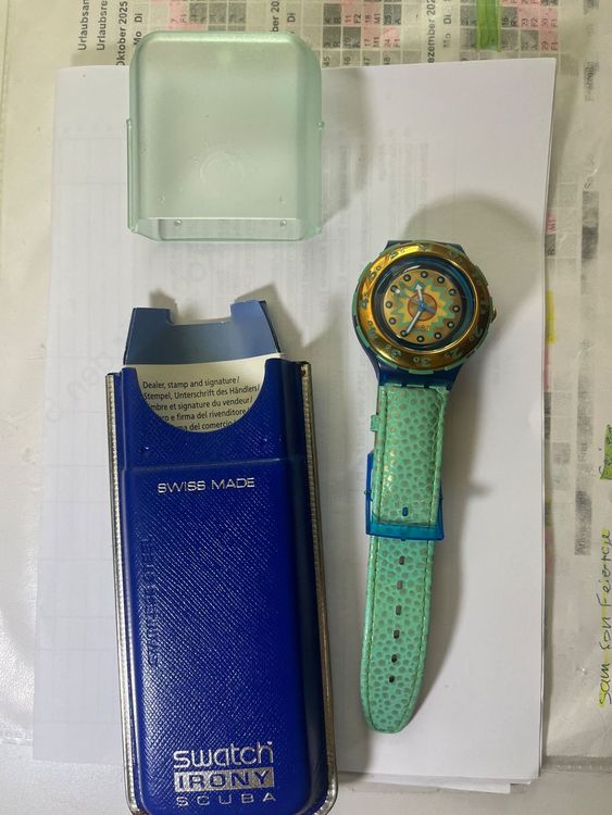 Swatch Montres: Swatch Irony Scuba Herren Uhr, Vintage, inkl. Etui, Sommer! – Neuf (Voir description) à Bremgarten b. Bern par barny2 2