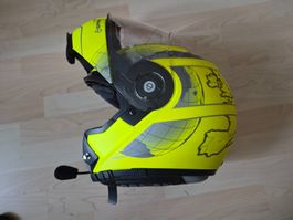 Klapphelm Schuberth C3 Grösse XL gelb mit Weltkarte Design