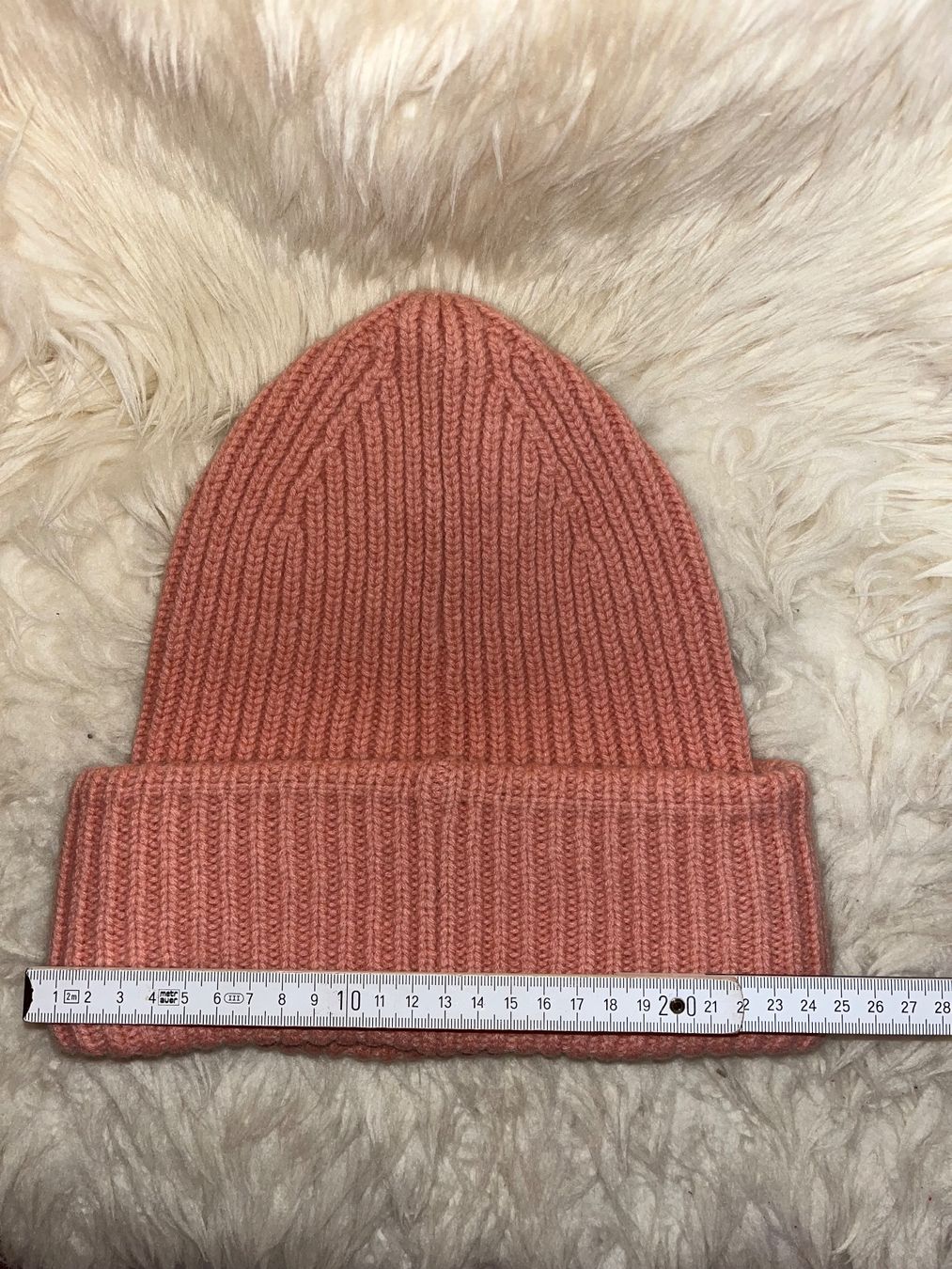 Copricapi, berretti & cappellini: Acne Studios Gerippte Mütze mit Gesicht-Patch rosa – Usato da Riet (Neftenbach) venduto da kim_gfw6 2