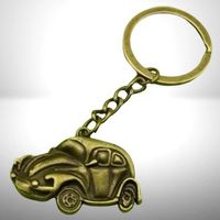 🚗Stilvoller Begleiter–Schlüsselanhänger VW Käfer, Bronze✨