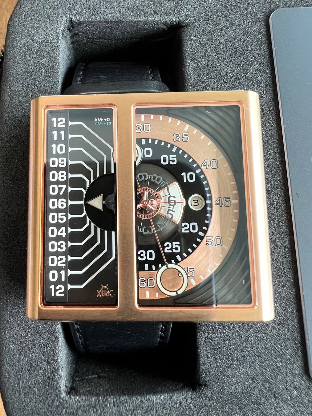 Orologi: Xeric Soloscope II Automatic Copper Black LE 080/999 – Usato da Kehrsiten venduto da Schori8