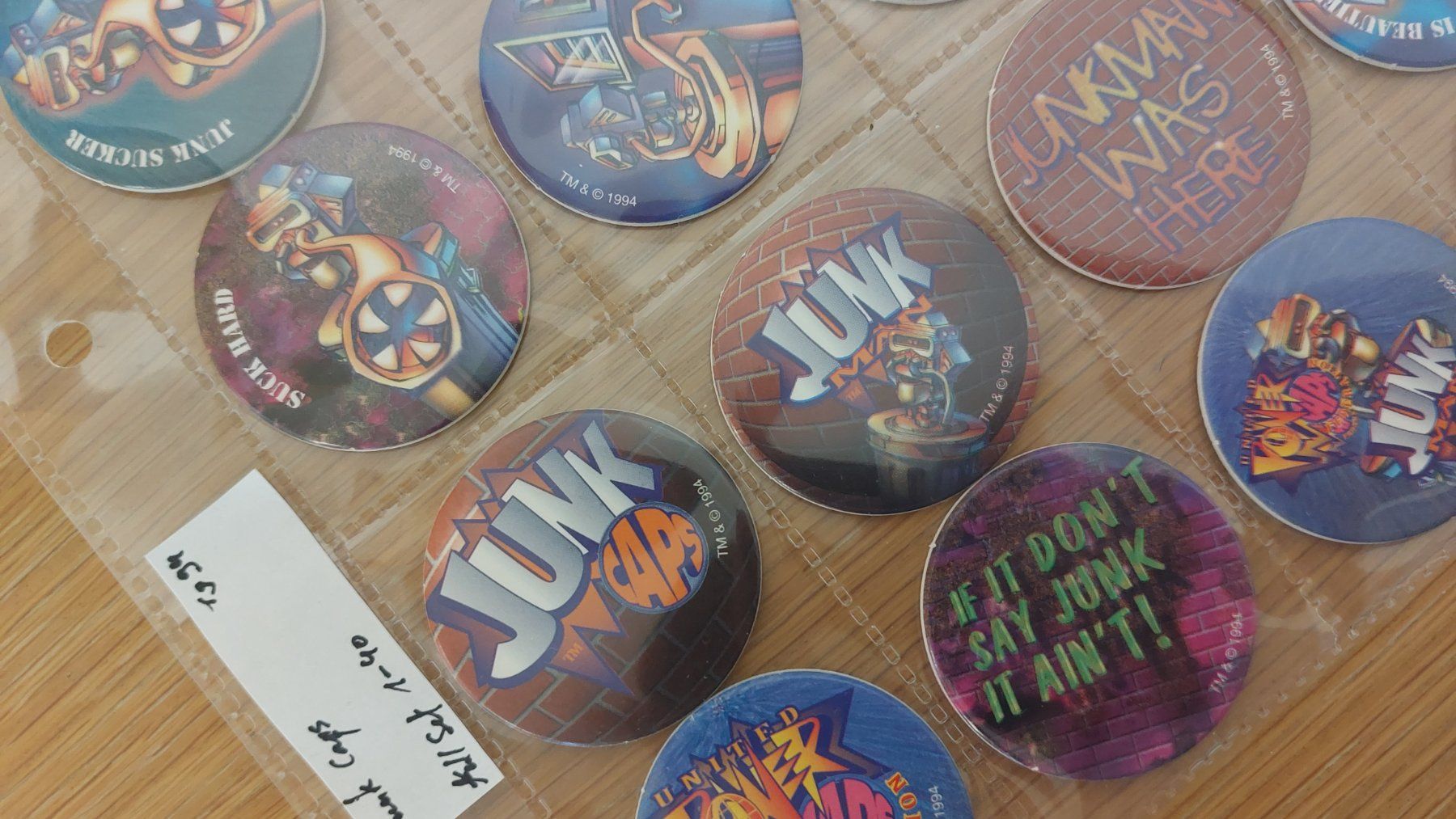 Giochi: Pog Junk Caps full Set 1-40 – Usato da Bévilard venduto da PogMania 2