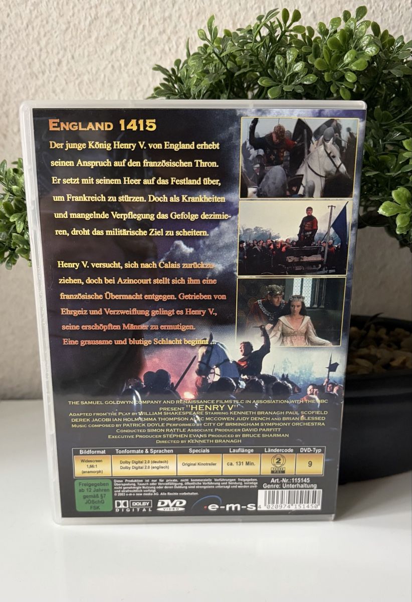 Alle DVDs: Henry V  (DVD) – Gebraucht aus Flawil von NiceT 1