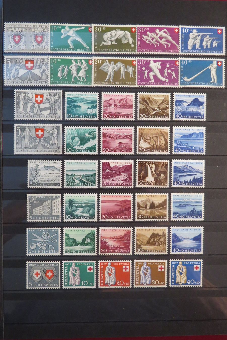 Tutti i francobolli: Sammlung Pro Patria 1938-1963 postfrisch ** kompett – Nuovo (secondo la descrizione) da Brunnen venduto da Kumari 2
