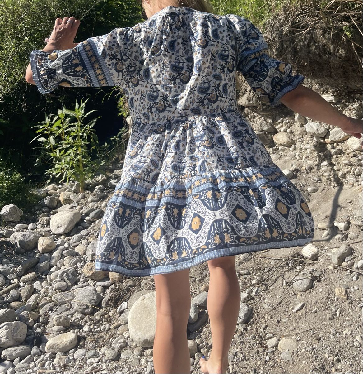 Vestiti: Vestito di cotone boho-chic con stampa floreale-1size – Nuovo (secondo la descrizione) da Gordevio venduto da LanaZimm 2