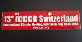 Citroën - 13. ICCCR Schweiz 2004 Kleber inkl. Versand