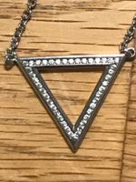 Halskette 925 Sterlingsilber mit Zirkonia Dreieck