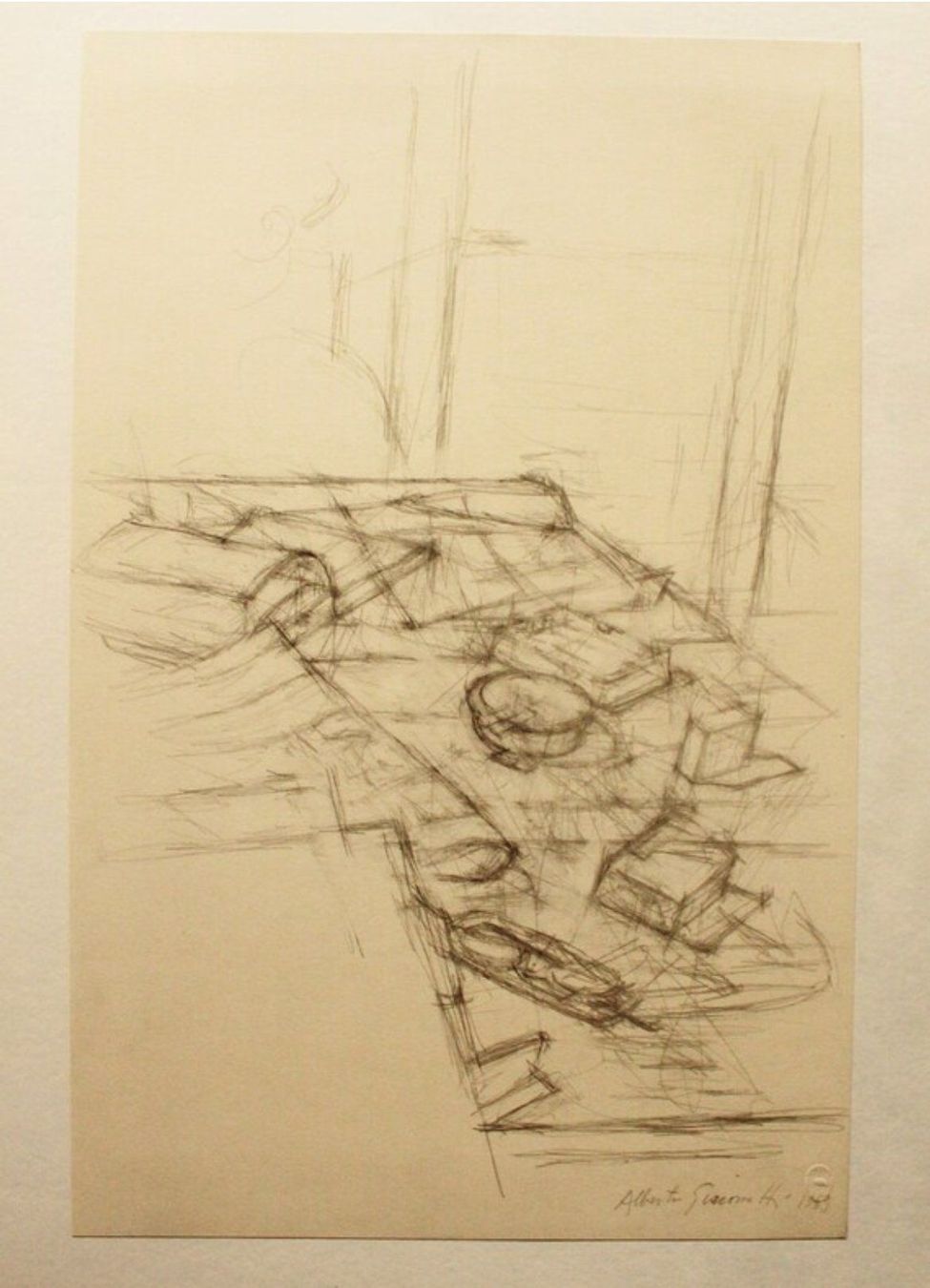 Arts picturaux & lithographies: Alberto Giacometti, Vintage Lithographie – D'occasion à Ponte Tresa par 11GalleriaAlterEgo11 8