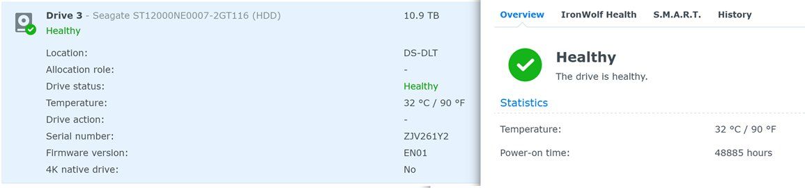 Seagate Dischi rigidi: Disk SATA 12Tb Seagate IronWolf Pro NAS - 48885 Stunden – Usato da Zürich venduto da Lock5151 2
